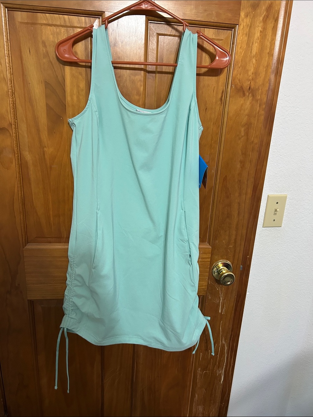 Columbia Mint Green Sleeveless Drawstring Active Dress